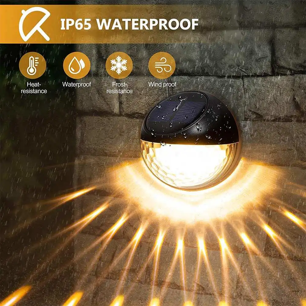 Impermeable cubierta LED de encendido/apagado automático de luces de poste de cerca la energía solar