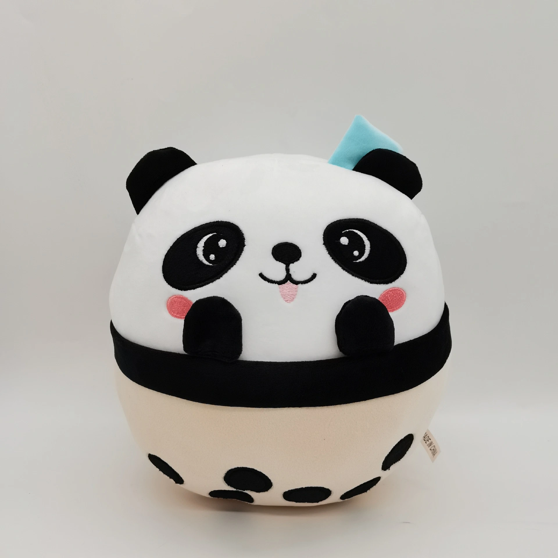 Thé au lait animal chaud, requin, panda, chat, oreiller en peluche, jouet en gros, cadeau.