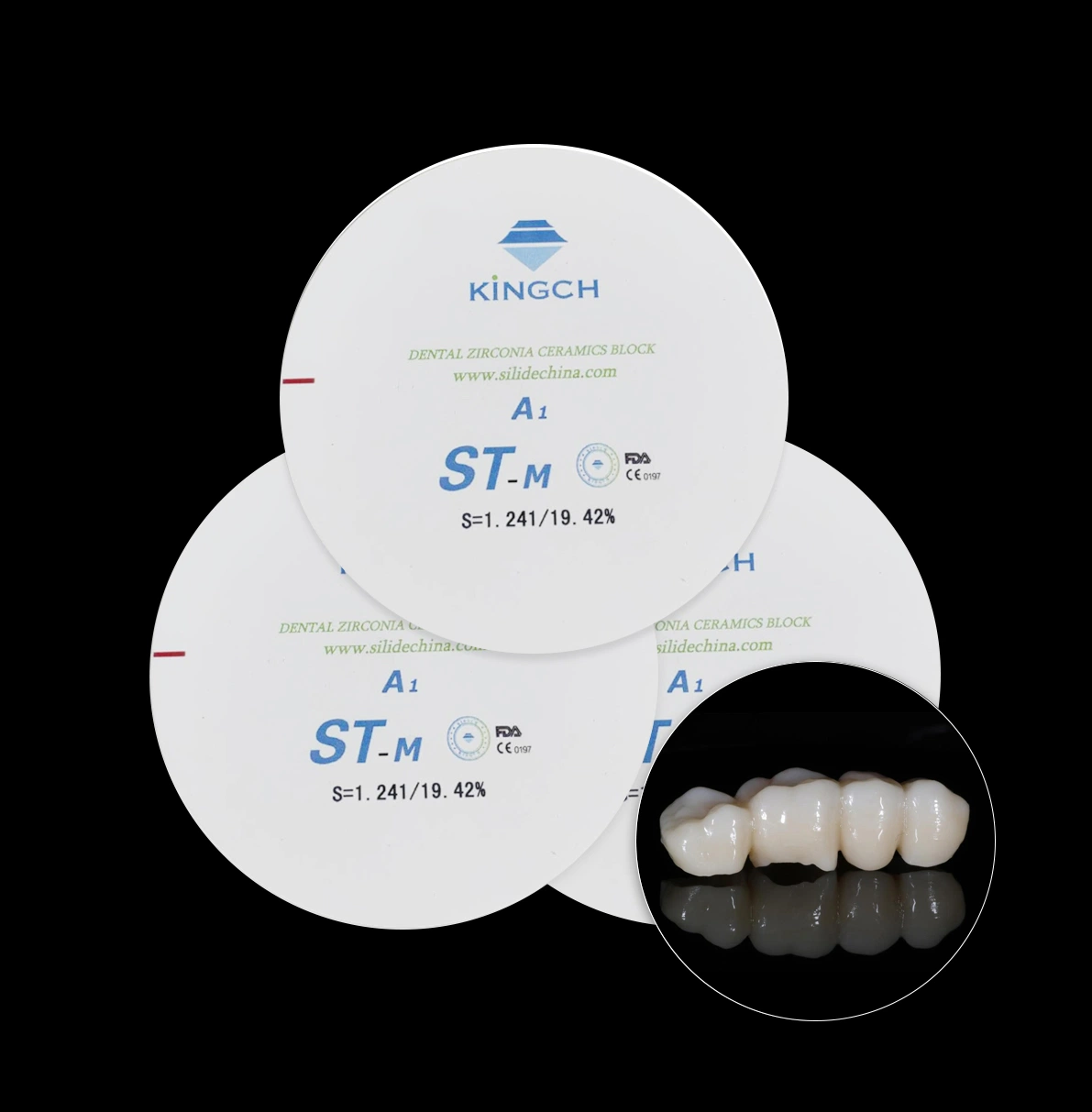 Sistema abierto de cerámica Zirconia Implantes Dentales multicapa de disco de bloque para la venta