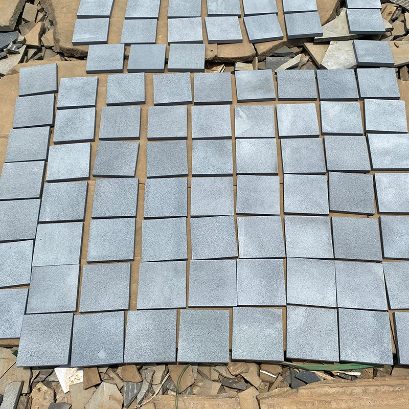 Hainan Natural Basalt Lava/Black/Dark Grey/Blue Basalt Tiles for Swimming Pool Coping/Paving/Lanscaping/Kerb/Cube/Paver/Flooring/Cobbles Price