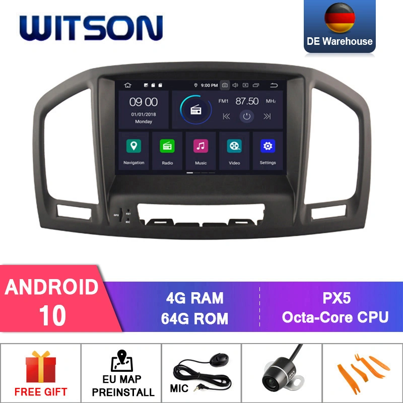 Witson Quad-Core Android 10 Radio de Coche para Opel Insignia 2008-2011 GPS Vídeo Multimedia del Vehículo