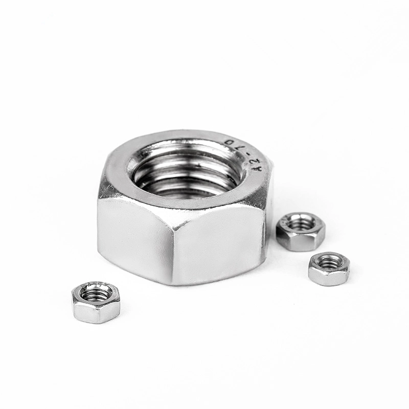 Hot Sale A2-70 A2-80 A4-80 A4-70 Stainless Steel Hexagon Nut 304 Ss 316L Stainless Steel Hex Nut