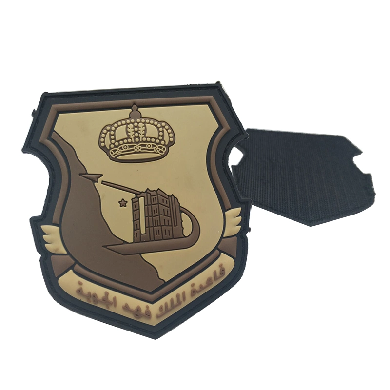 Custom PU Garment Accessories Tactical Gear Police Style Patches Fashion Clothing Hang Label Printing Sticker Military Style PVC Rubber Patch with Design Logo