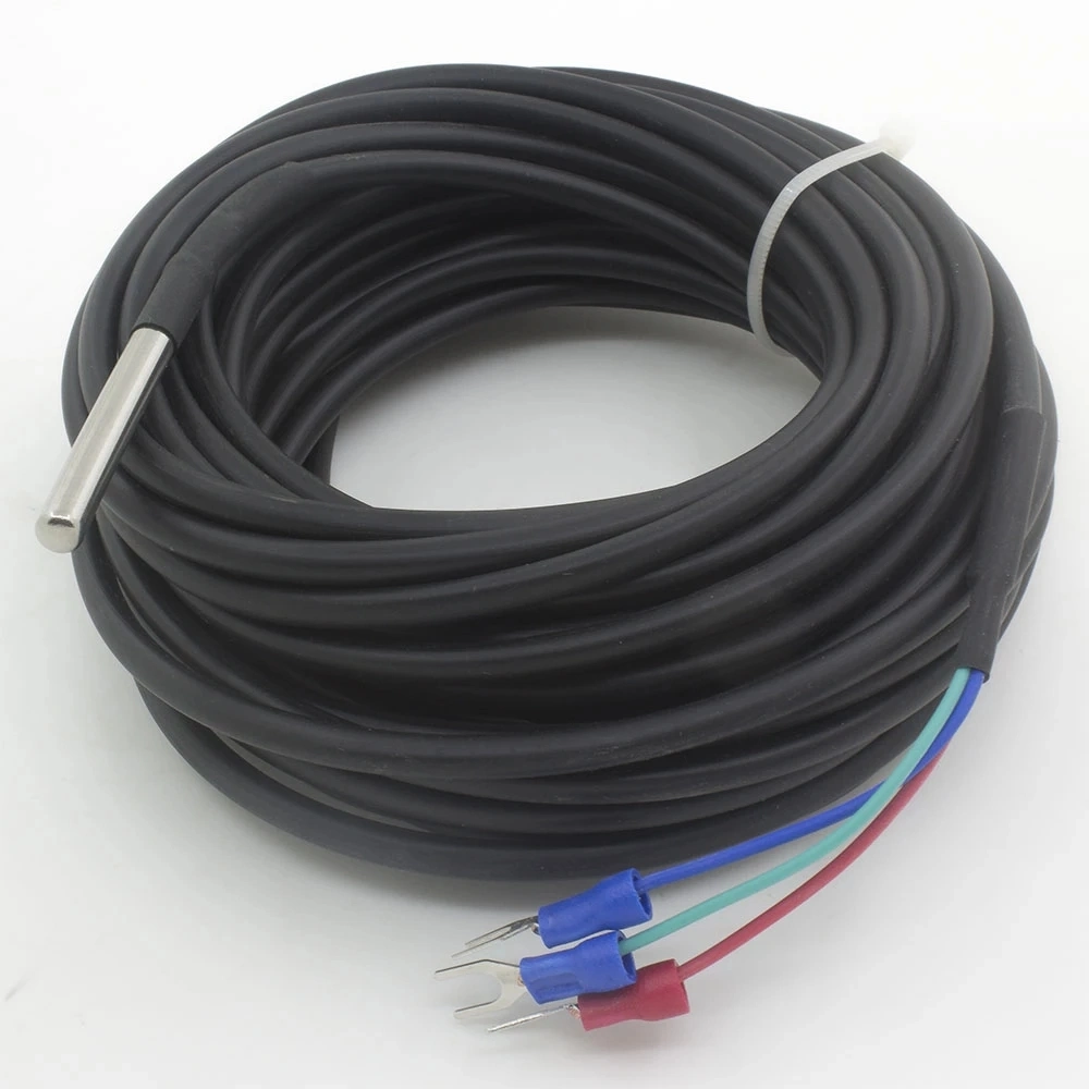 3-Core PT100 Class a Temperature Sensor with 2 Meters Silicon Wiring