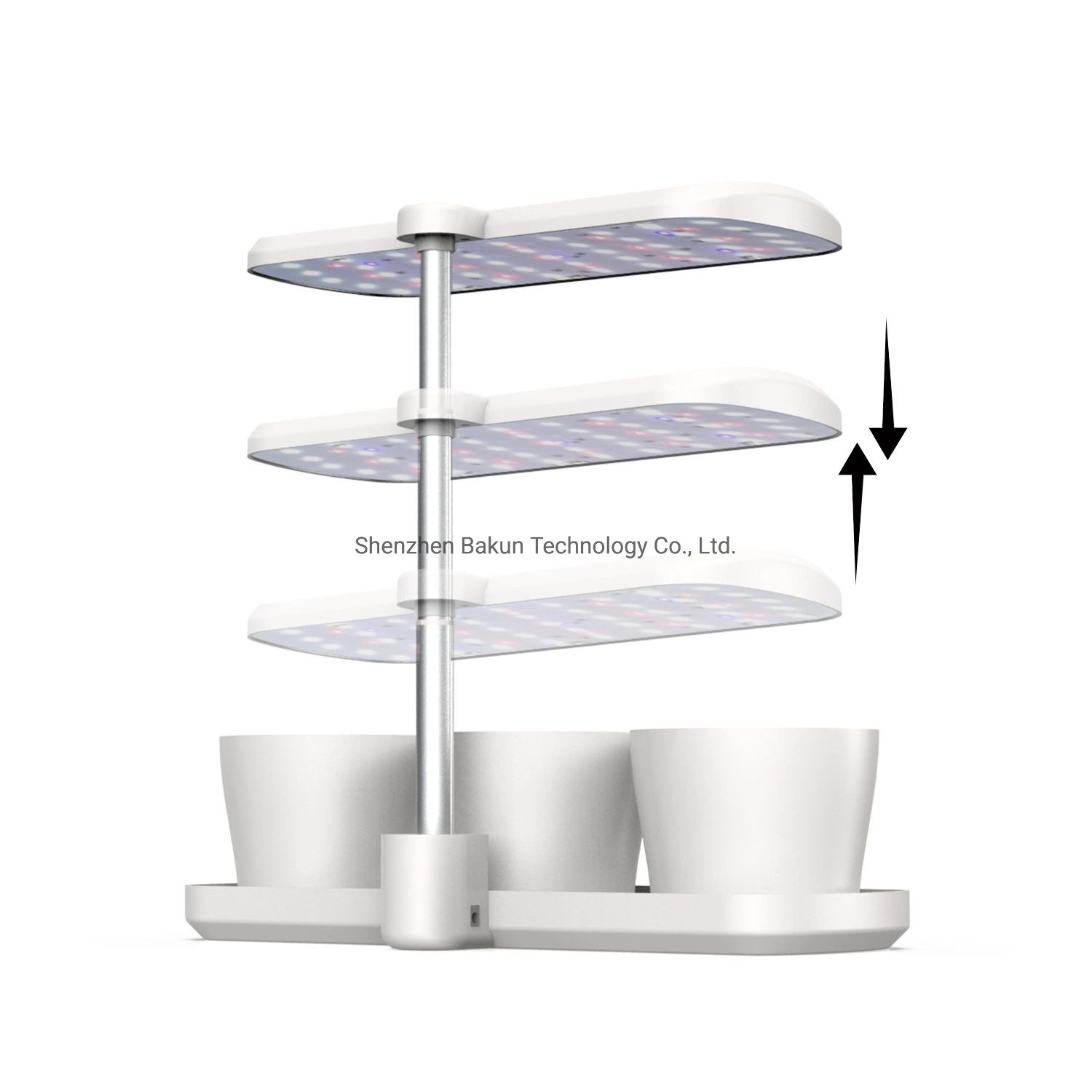 Tabla de metal plástico Jardín LED cultivar hortalizas flores en el interior de las luces de los niños nuevo espectro