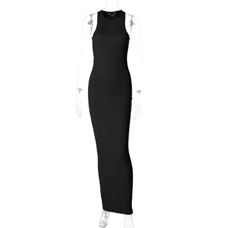 2023 Ärmellos Weiches Kleid Frauen Sommer Casual Lange Lady Kleidung Kleid