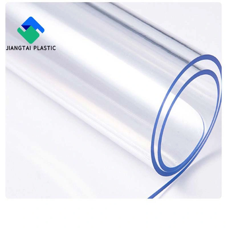 Plástico Jiangtai calidad Super claro Película Transparente Super suave de PVC transparente rollo de película