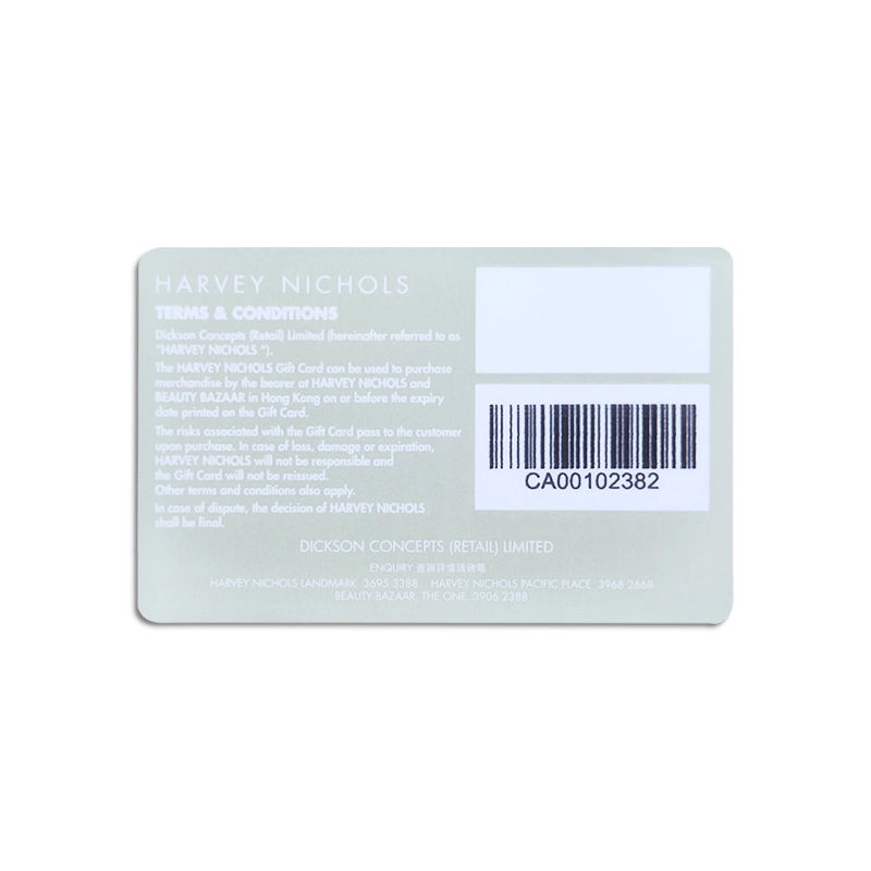 Popular PVC Plastic Membership Cards with Barcode for Promotion