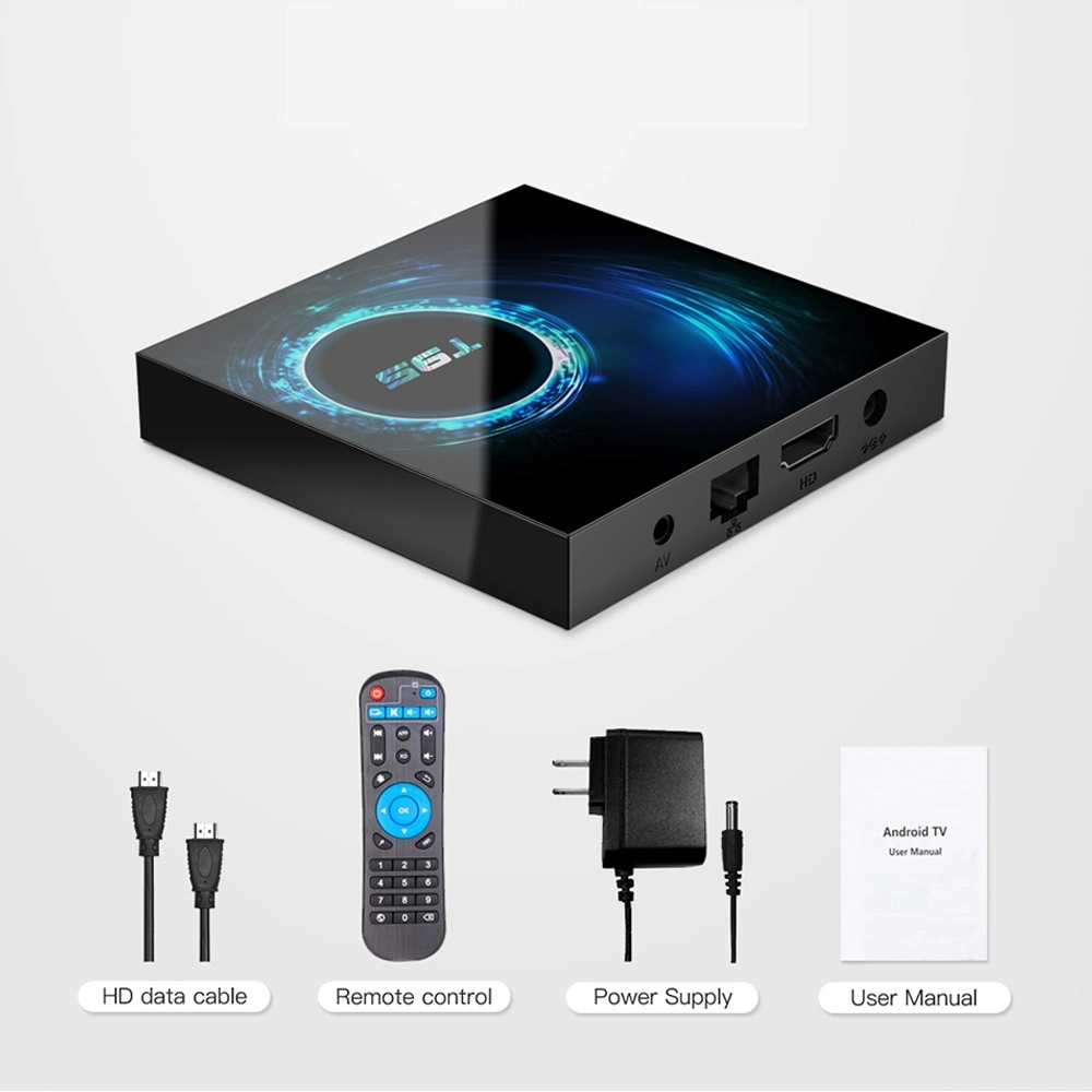 جهاز تلفزيون IPTV مع HDMI 6K، جهاز علوي، مربع رباعي، وحدة معالجة مركزية، IPTV Box