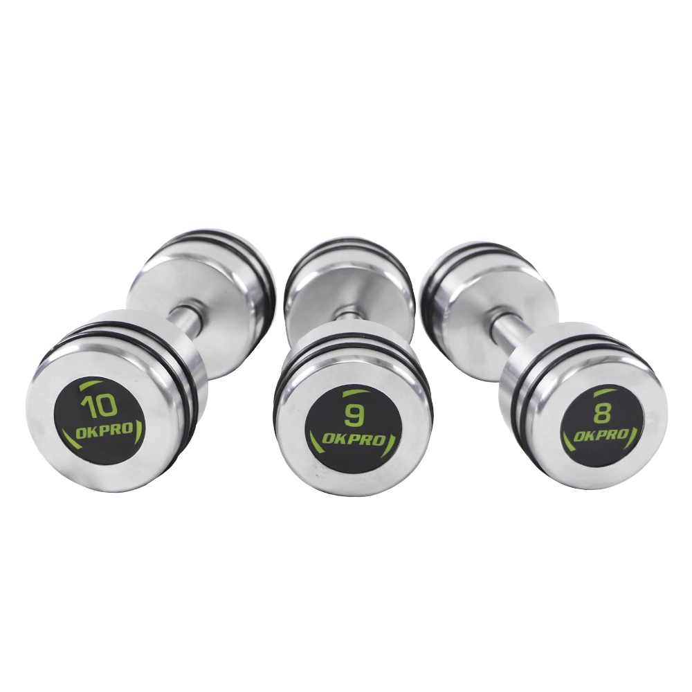 Steel Dumbbell Chrome Free Weights Fitness Steel Dumbbell Set for Body Building