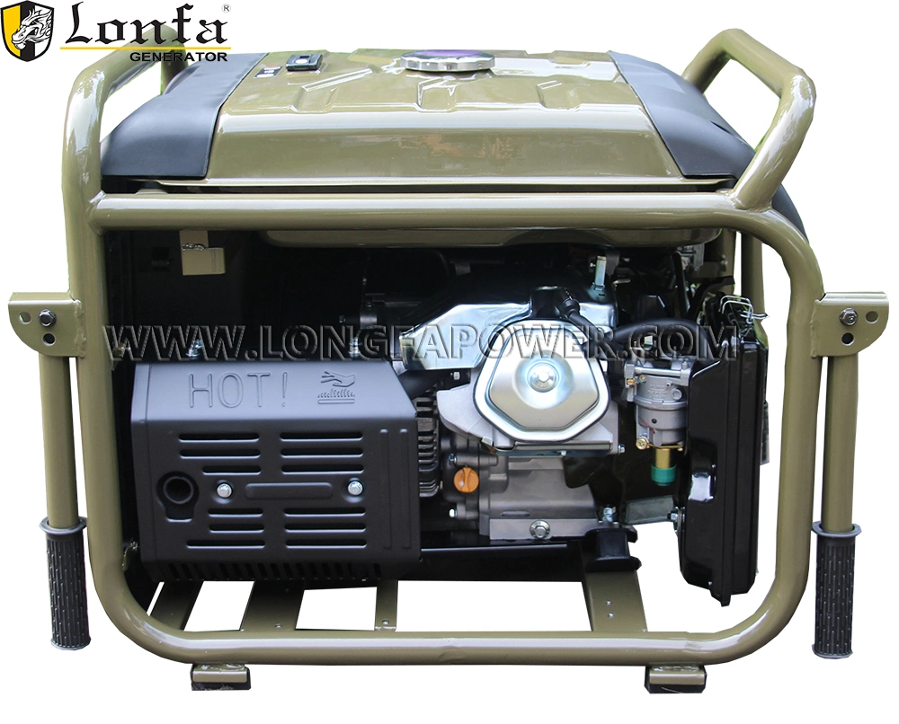 6,5kw 7,0kVA 16HP Motor militar sin escobillas resistente al frío Gx420 portátil silencioso Generador de gasolina con inversor