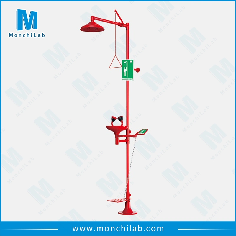 Laboratorio de combinación de ducha de emergencia y ojos de la arandela