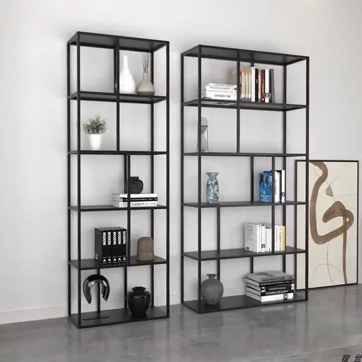 Iron Shelves Multilayer Storage Shelf Shelving Rack Metal Storage Rack Large Capacity Black Metal Drain Rack