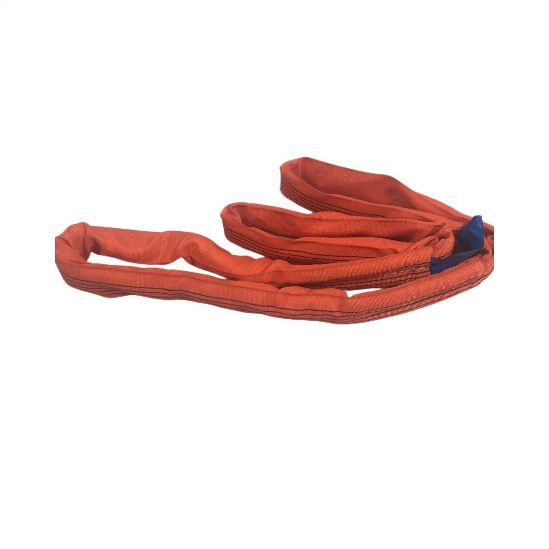 5: 1 2 Ply Flat Red Polieter cincha Construcción Lifting Sling