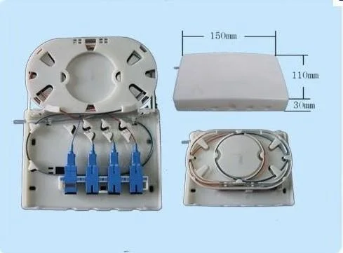 Fiber Optics FTTH Small Size Wall-Mounted Socket Terminal Box