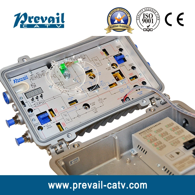 CATV AGC Noeud récepteur optique bidirectionnelle de plein air