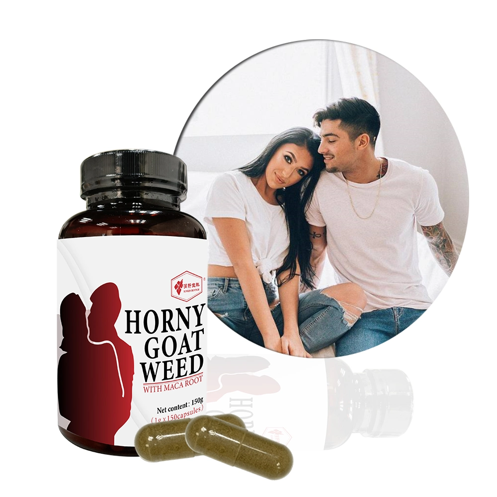 Powerful Natural Energy Enhancer Horny Goat Weed Maca Root 150 Capsules for Men