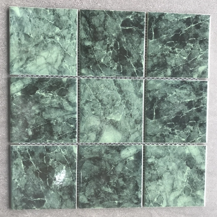 Hot Sale Building Material Green Color Ceramic Mosaic in Different Shape