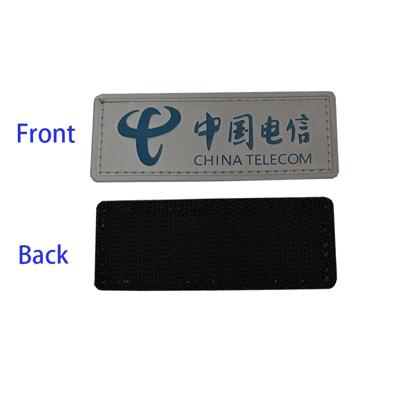 Customized Reflective Printed Logo Patch Sewing on The Clothing