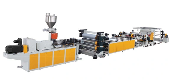 Pet PP Sheet Plastic Extruder Machine UV Board Artificial Marble Sheet Decoration Plate Making Machine Extrusion Line