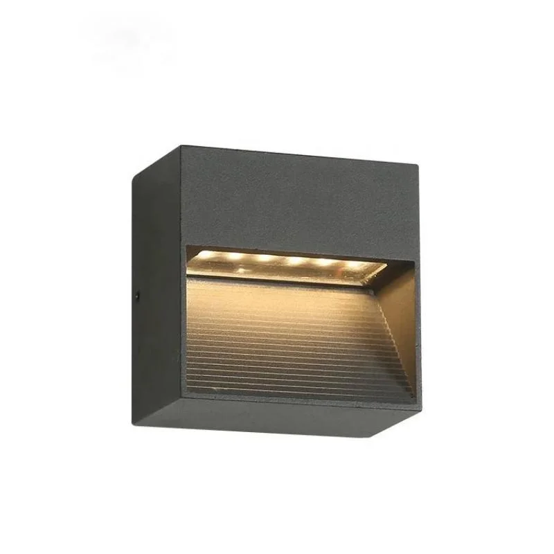 Aplique LED quadrado para exterior de 3 W com venda direta