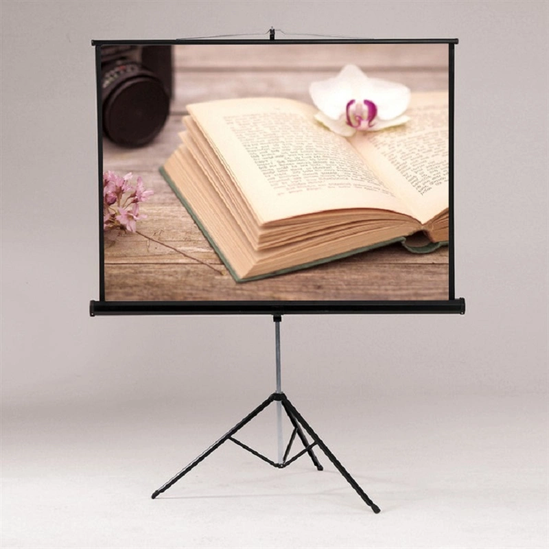 96X96 Inch Tripod Portable Projector Screen Floor Standing