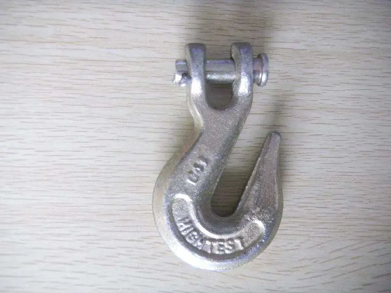 Hot Sale Forged Flatted Slip Grab Galvanized Eye Type Rigging Latch Hook