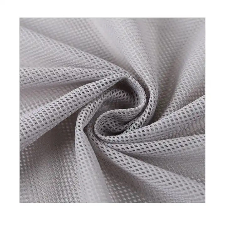Tissu 2*2 mesh 100% polyester tissu extensible 4 voies pour Hauts en mesh chaise en mesh Sportswear Doublure uniforme