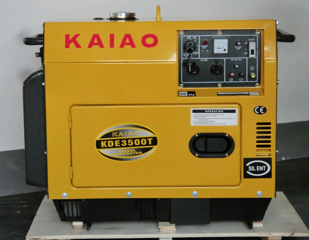 3kw Groupe électrogène Diesel silencieux KAIAO Groupe électrogène électrique petite maison Genset 3500T