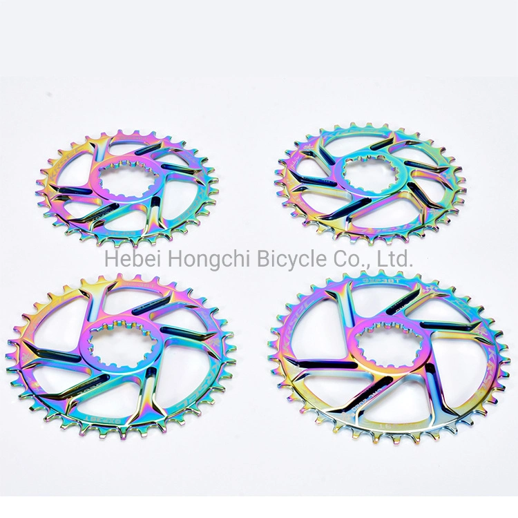 32t / 34t / 36t / 38t MTB Bike Crank Rainbow Chainwheel