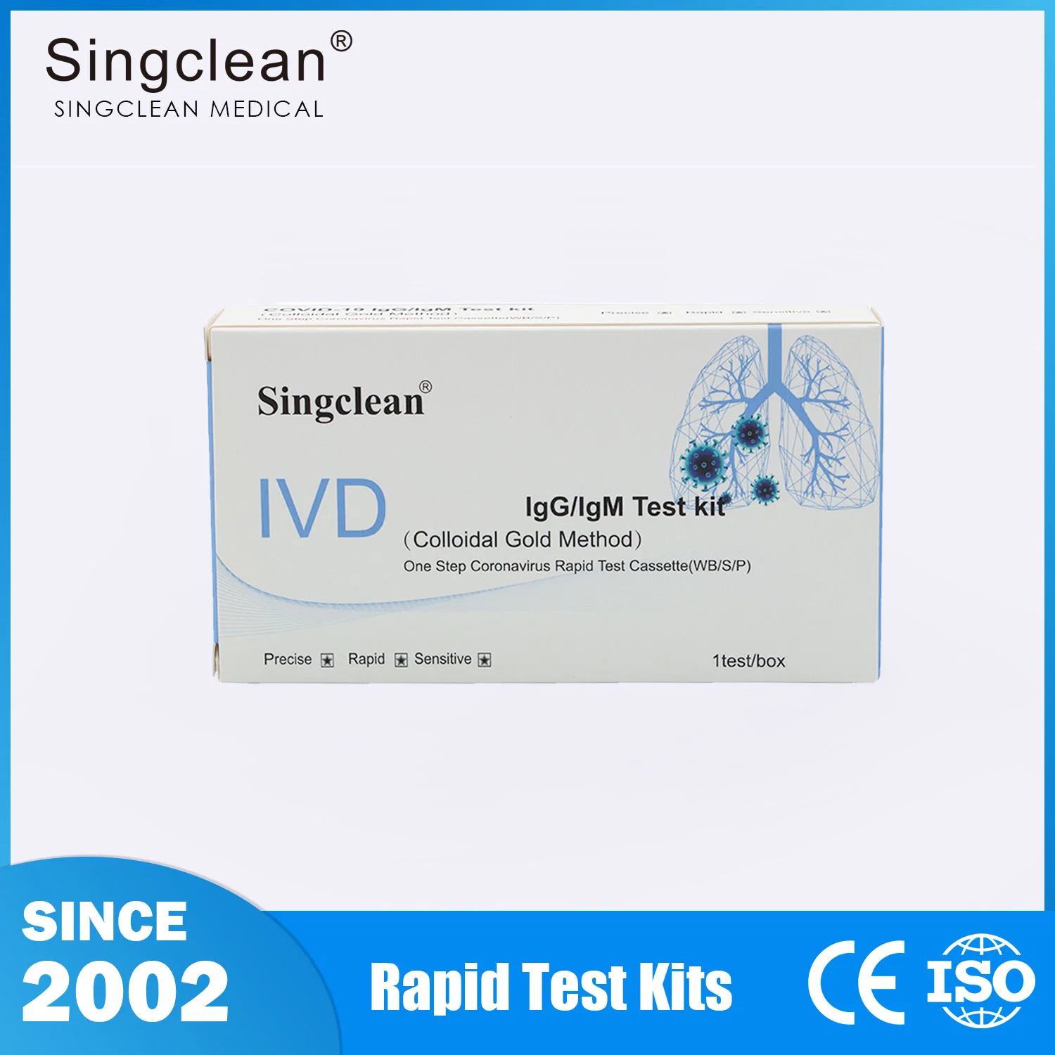 Kit de test PEE DOA haute précision SingClean pour substance Tests d'abus