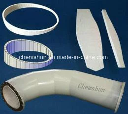 Abrasion Resistant 90 Degree Elbow Pipe Lined Steel