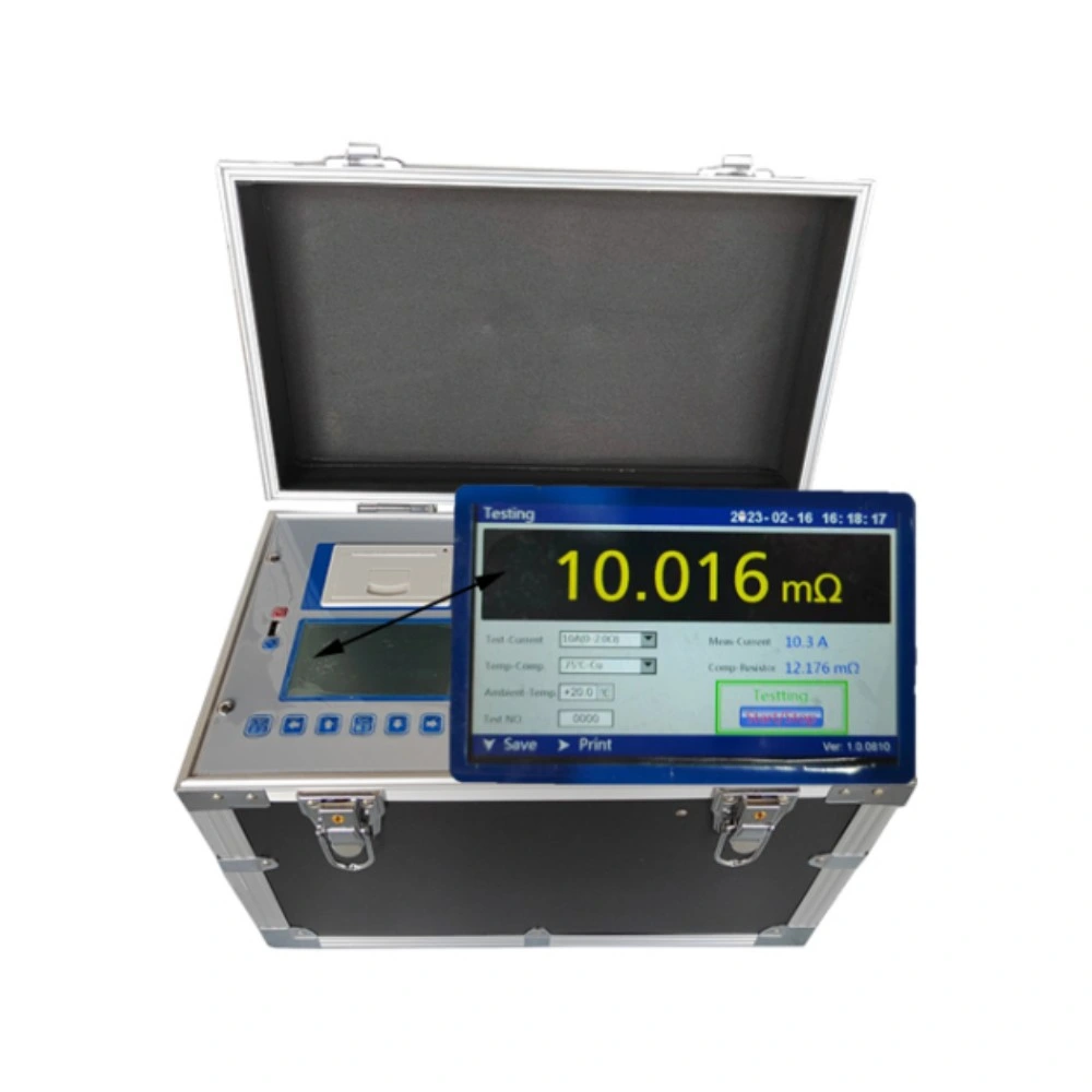 LCD Screen Digital Milliohm Meter Automatic DC Resistance Tester for Transformer