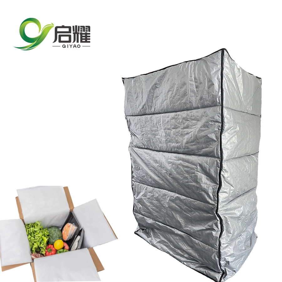 Cubierta de palets de aislamiento con protección de servicio pesado para alimentos congelados Enviado