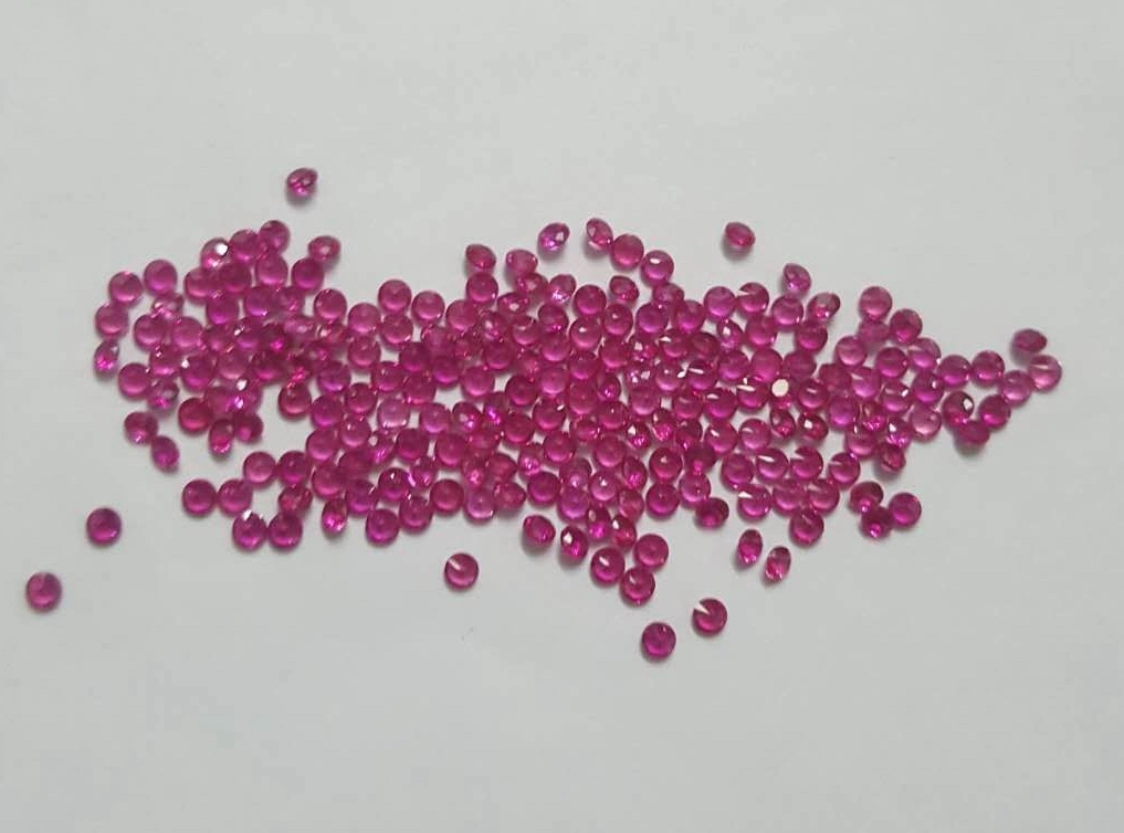 5# Red Color Synthetic Corundum Ruby Stone Price for Red Corundum Jewelry