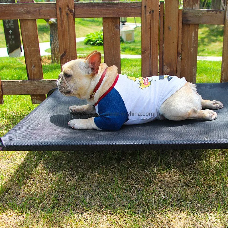 En el exterior cama mascota perro elevados de refrigeración de la cama cunas perro planteadas por medio de grandes perros pequeños, el Pet Skid-Resistant cama con los pies, resistente bastidor, la malla transpirable Wbb12659