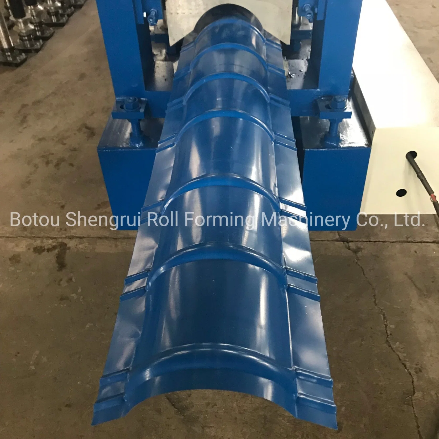 PPGI High Speed Prepainted Steel Roof Tile Ridge Cap Roll Forming Machine