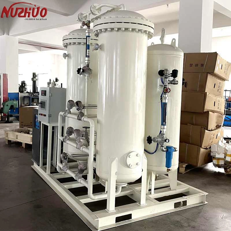 Nuzhuo Oxygene Generator Industrial with Cylinder Filling Oxygen Compressor