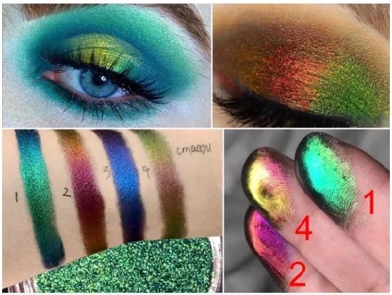 Optical Chameleon Pigment (OCP) for Make up and Cosmetic