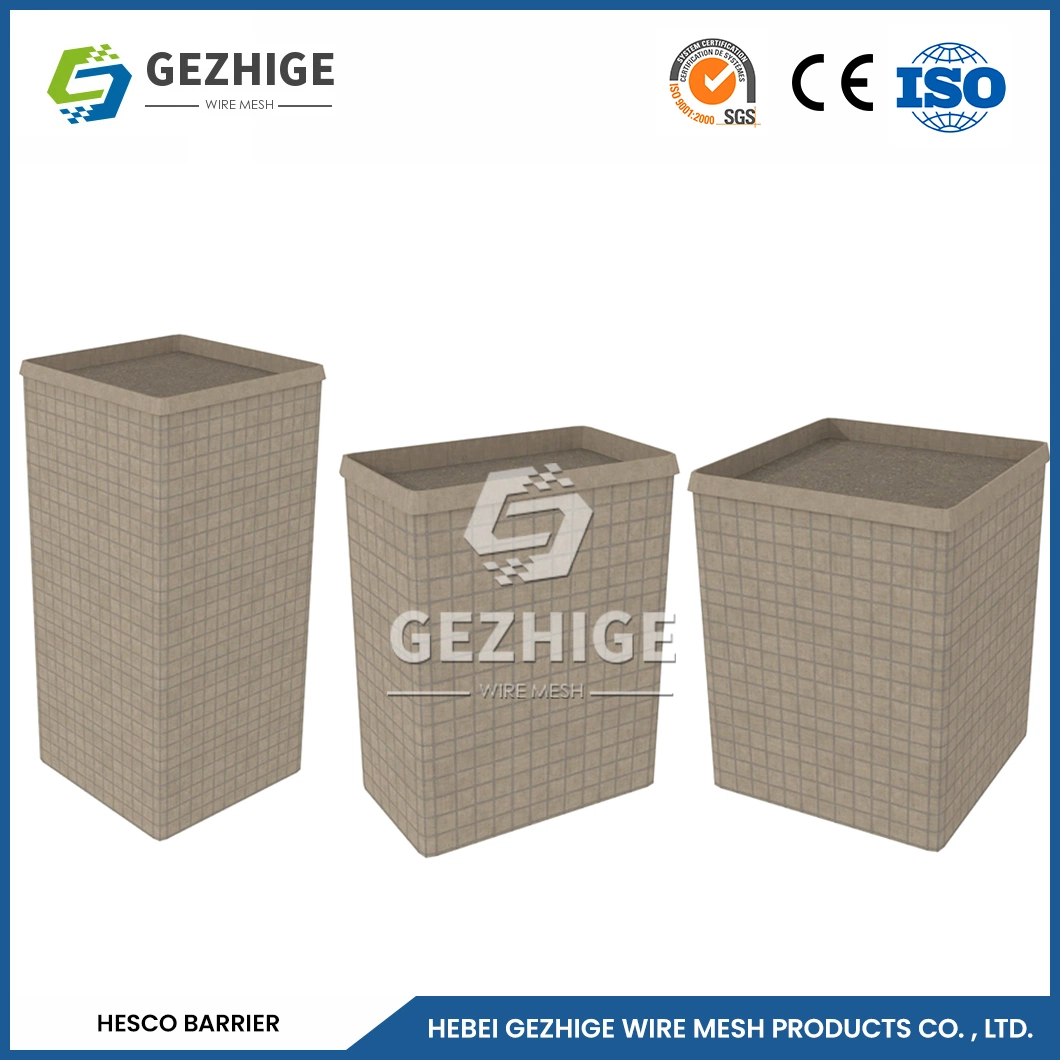 Gezhige Flood Fighting Galvanized Hexagonal Wire Mesh Gabion Factory Polypropylene Reinforced Gabion Bag China Easy Install Explosion-Proof Wall Gabion Net