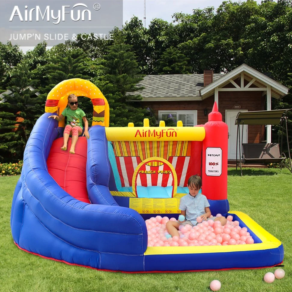 Inflatable Trampoline Large Children's Playground Equipment Large Trampoline Park Inflatable Castle Big Slide