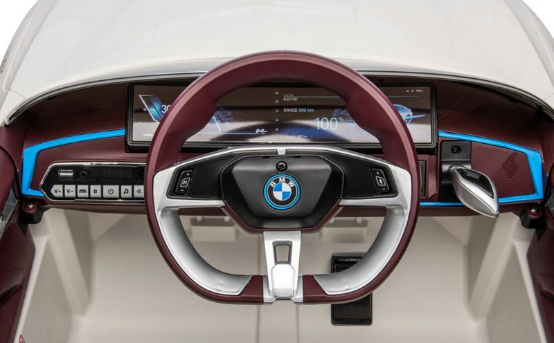 2023 Nouvelle BMW I4 sous licence 12 V Ride on Cars avec télécommande, batterie alimenté Ride on Toys avec USB, MP3, musique, LED Light