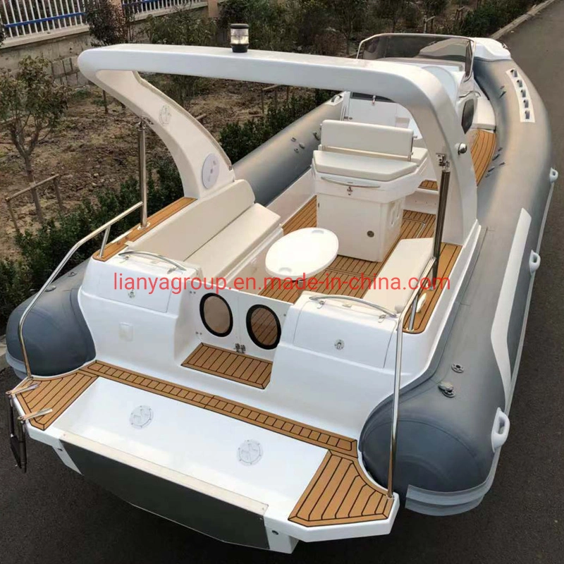 Liya 27feet Passenger Ship Fiberglass Hull Inflatable Rib Boats for Sale