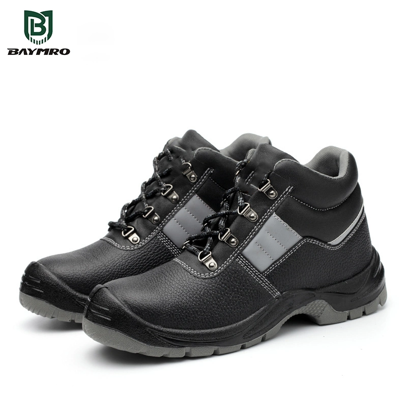 Wholesale OEM Manufacturer Industrial Construction Work Genuine Leather Steel Toe Safety Shoes with CE S3 S1p