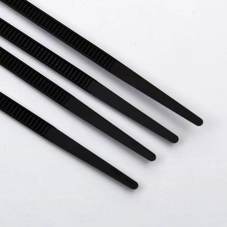 Mountable Head Black Cable Ties PA66 Standard Plastic Zip Tie 3.5*200mm Nylon Tie Wrap