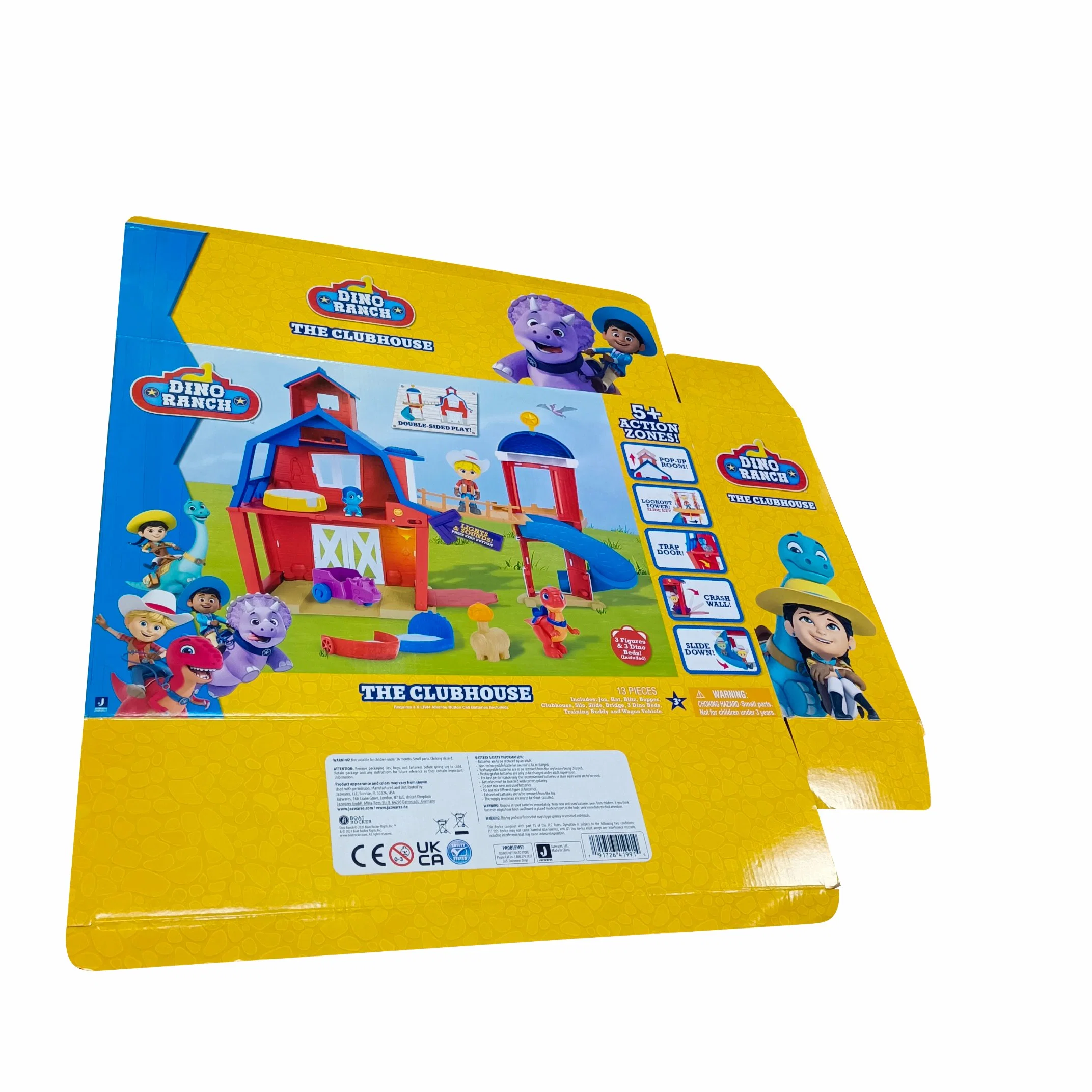 Factory Customized Hard Corrugated Children Toy Mailer Packaging Full Color Printing Glossy Lamination Box