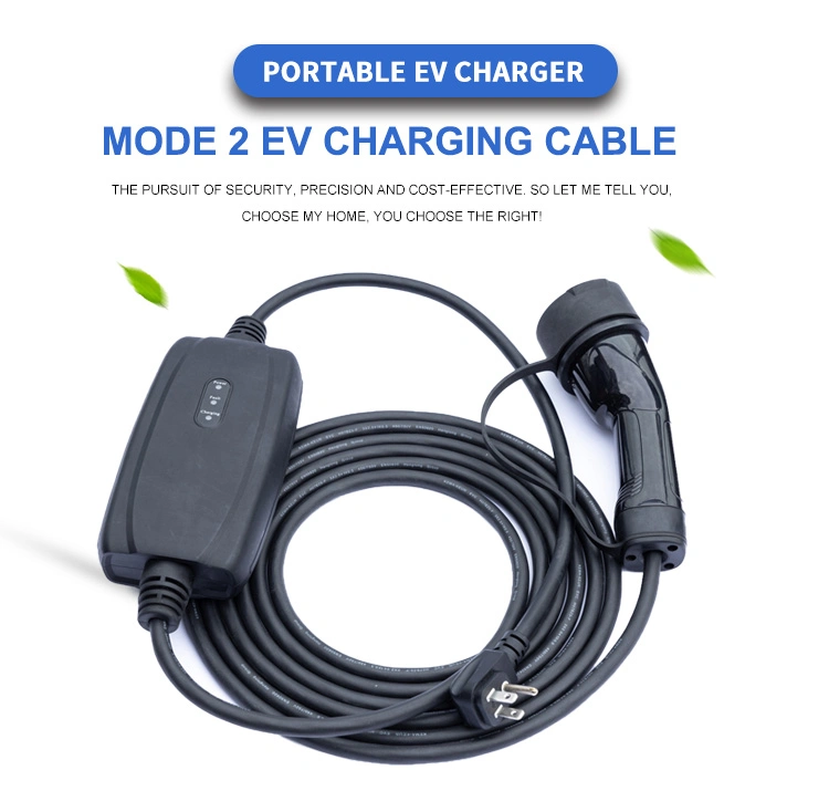 Kangni Portable Level 2 EV Charging Station EV Charger 16A 3.5kw Single Phase AC Portable Level2 Auto Charging Station