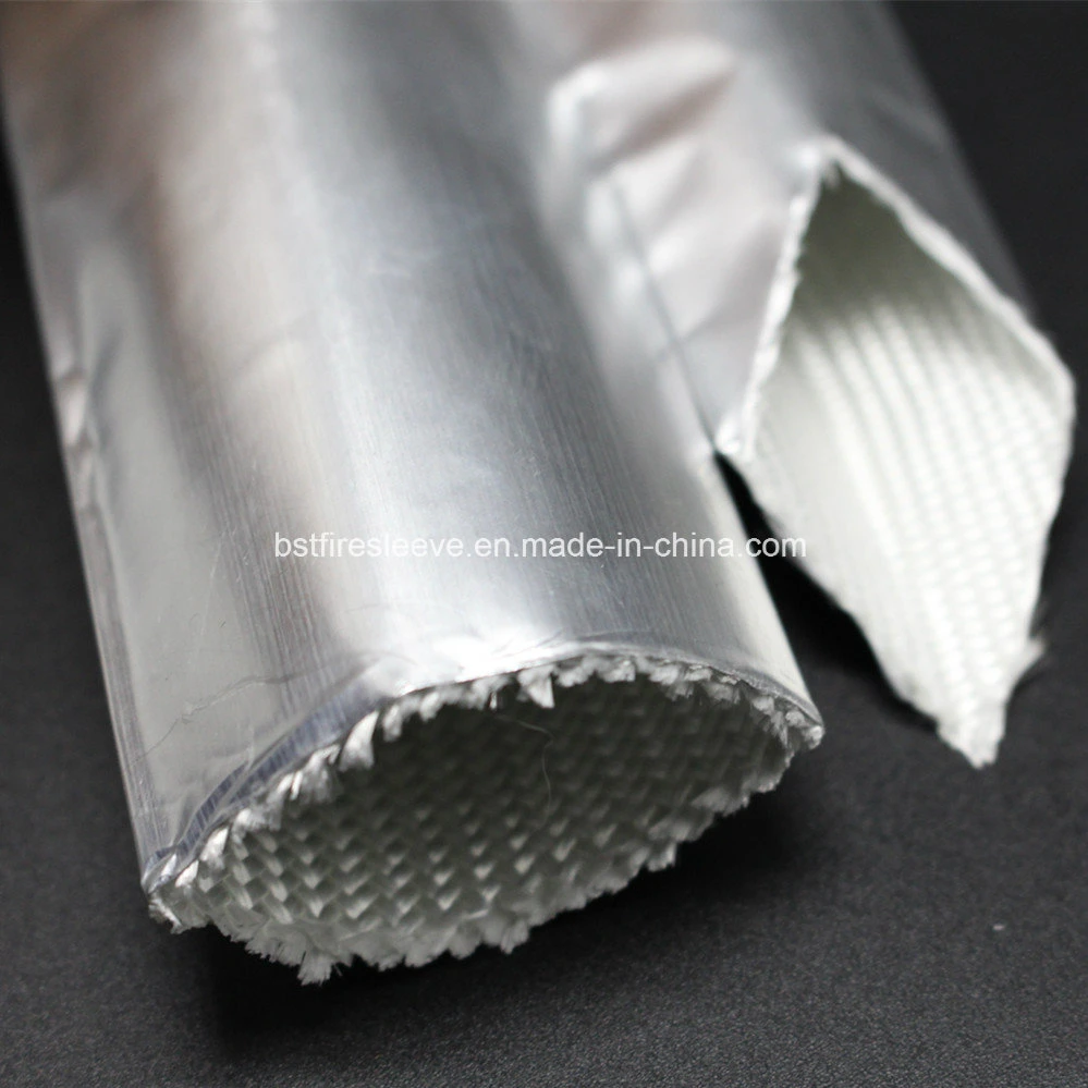 Heat Reflective Aluminum Fiberglass High Temperature Wire Sheathing