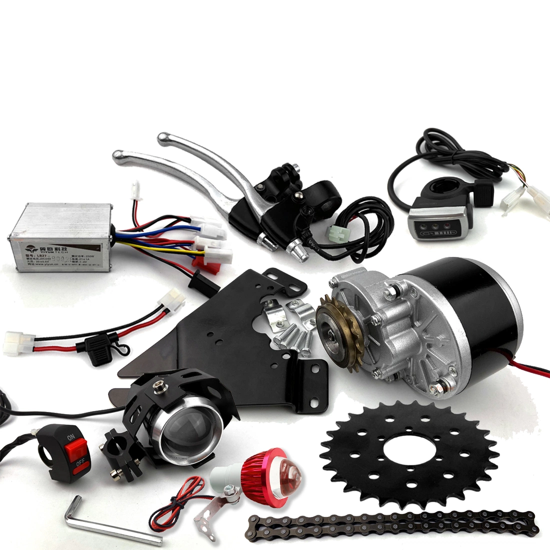 Electric Bicycle 24V 250W Wheel Hub Motor Electric Bike Cycle Conversion Kit for Sale Power Gear