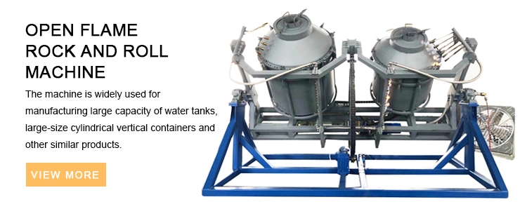 Ligne de production de réservoir d'eau en HDPE Open Fire Rock N Roll Machine de moulage par soufflage rotatif